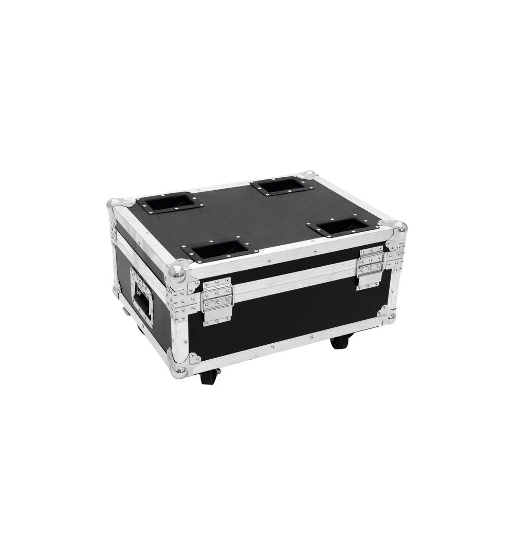 ROADINGER Flightcase 4x AKKU UP-4 QuickDMX mit Ladefunktion