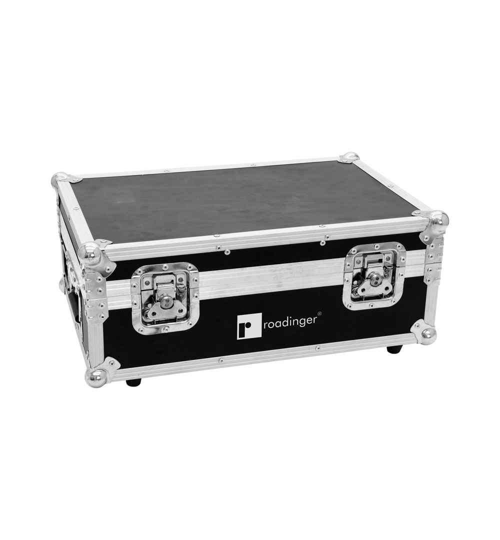 ROADINGER Flightcase 4x AKKU TL-3 Trusslight QuickDMX mit Ladefunktion