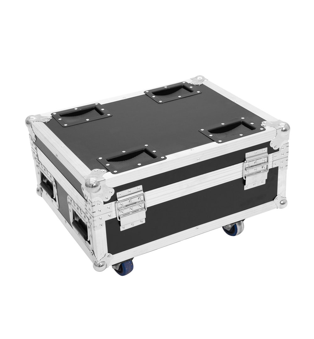 ROADINGER Flightcase 4x AKKU IP UP-4 QuickDMX mit Ladefunktion