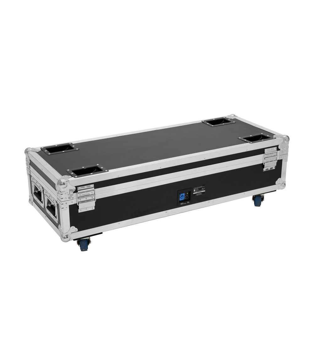 ROADINGER Flightcase 8x AKKU UP-4 QuickDMX mit Ladefunktion