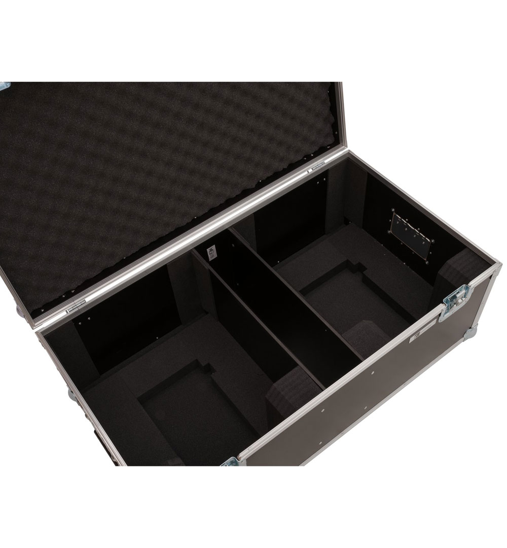 ROADINGER Flightcase 2x LED THA-150F Theater-Spot