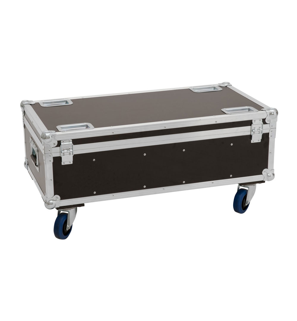 ROADINGER Flightcase 4x Audience Blinder 2x100W mit Rollen