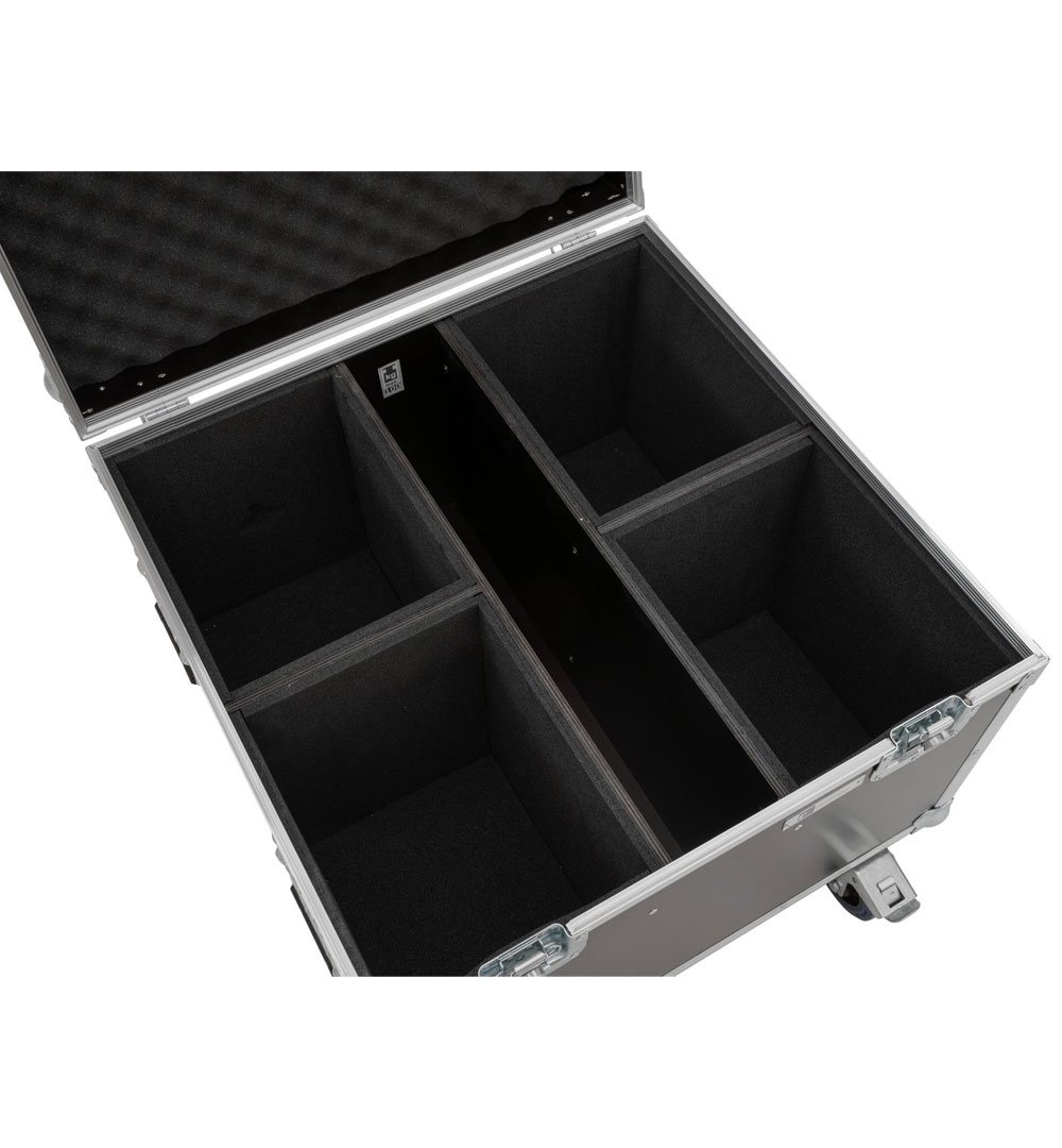 ROADINGER Flightcase 4x LED Theatre COB 100 Serie mit Rollen