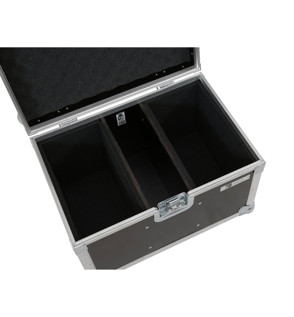 ROADINGER Flightcase 2x LED CBB-2WW/CW