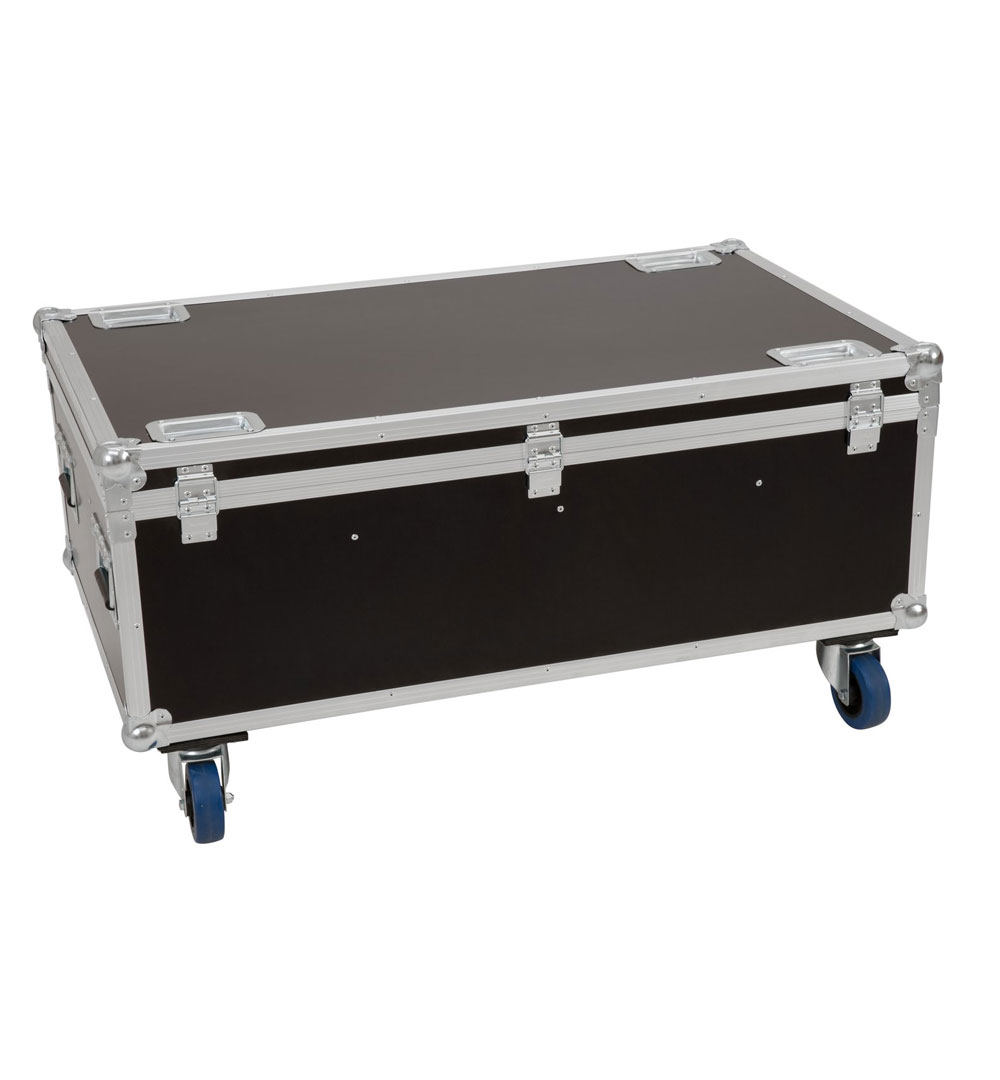 ROADINGER Flightcase 8x LED IP PAR 7x8W QCL/7x9W SCL mit Rollen