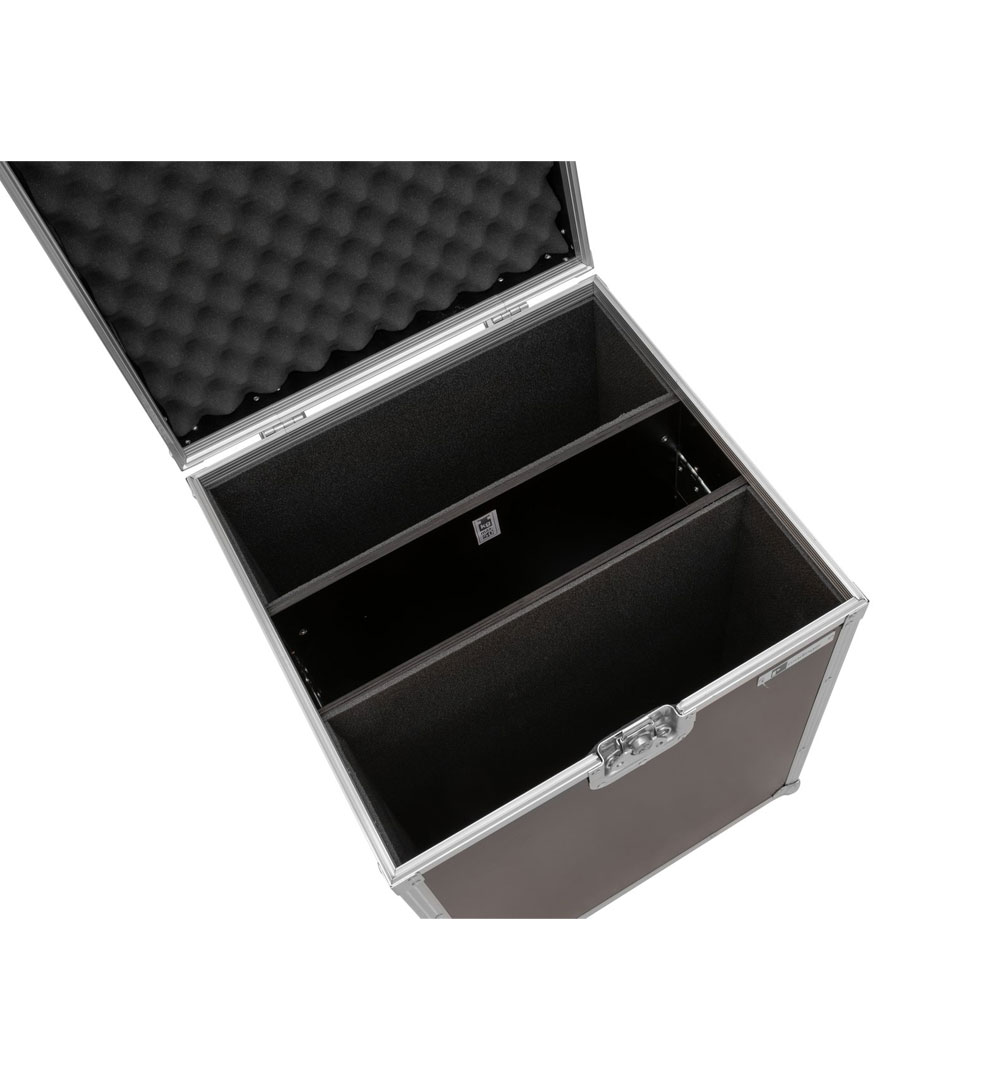 ROADINGER Flightcase 2x Audience Blinder 4x100W LED COB CW/WW