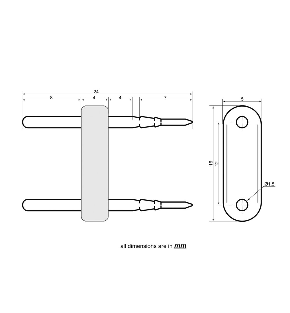 EUROLITE LED Neon Flex 230V Slim Einspeisekontaktstift