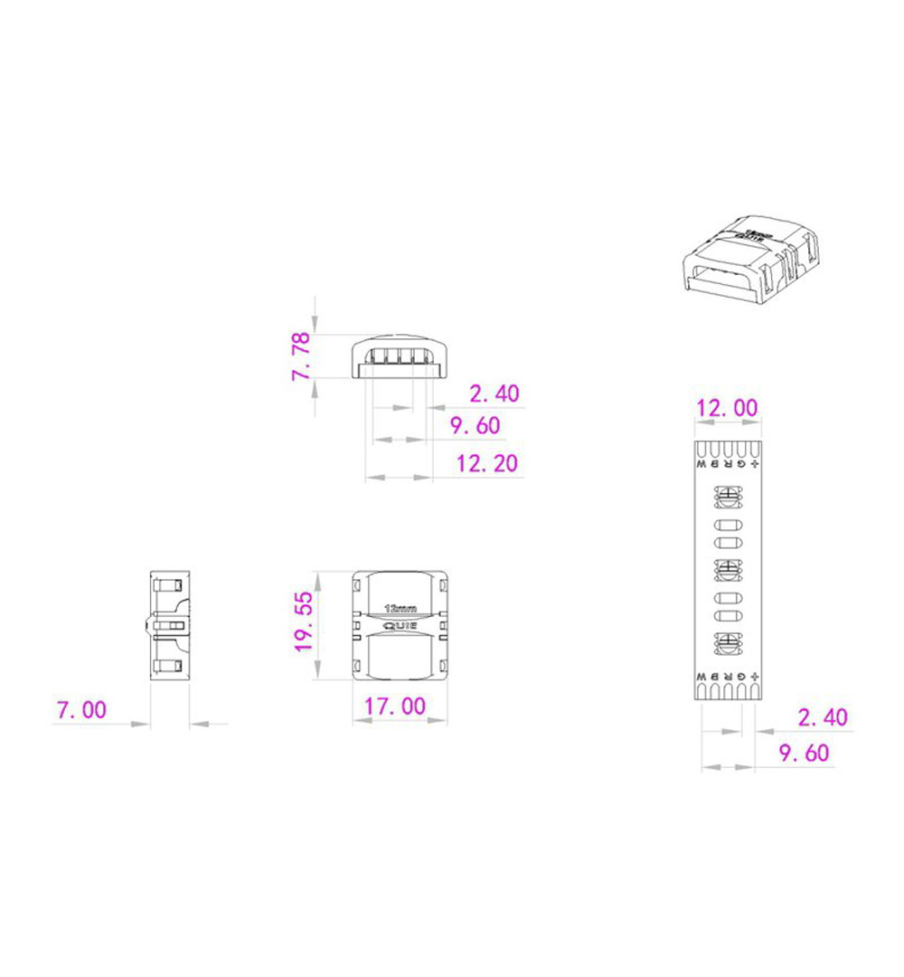 EUROLITE LED Strip Verbinder 5Pin 12mm