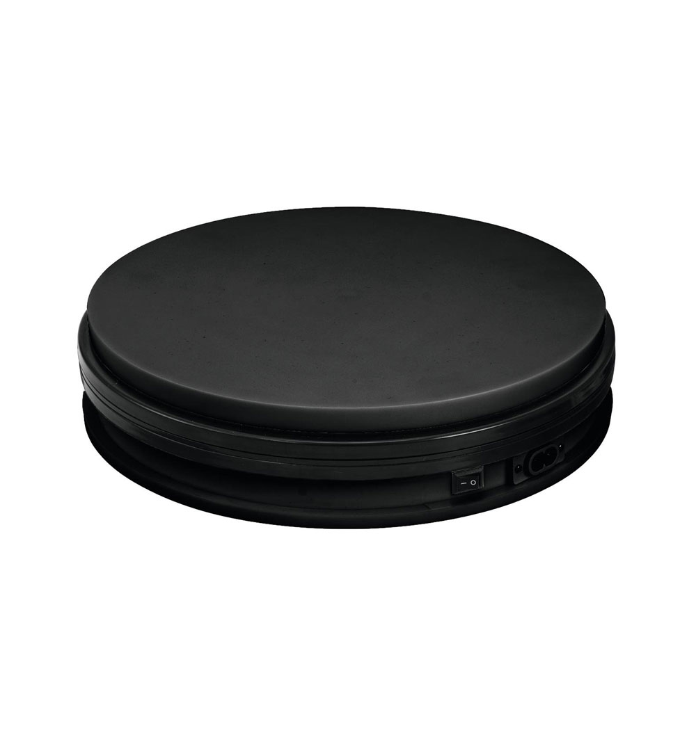 EUROPALMS Drehteller 45cm bis 40kg schwarz