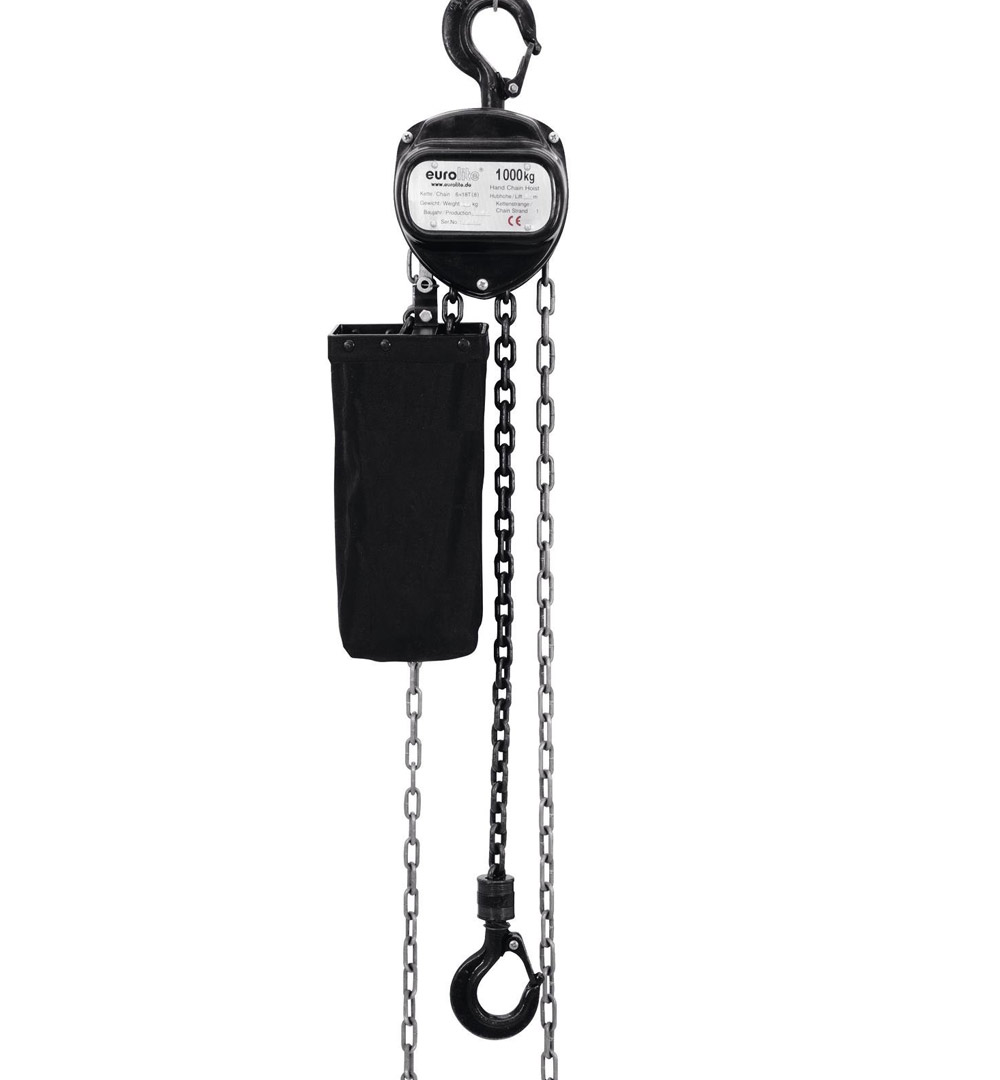 EUROLITE Kettenzug 6M/1.0T schwarz