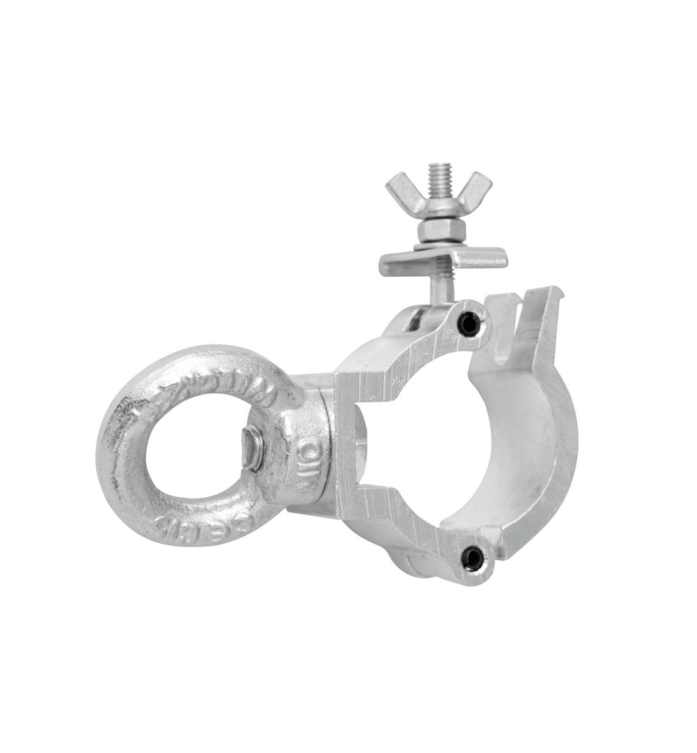 EUROLITE DEC-30E Klammer mit Öse, silber