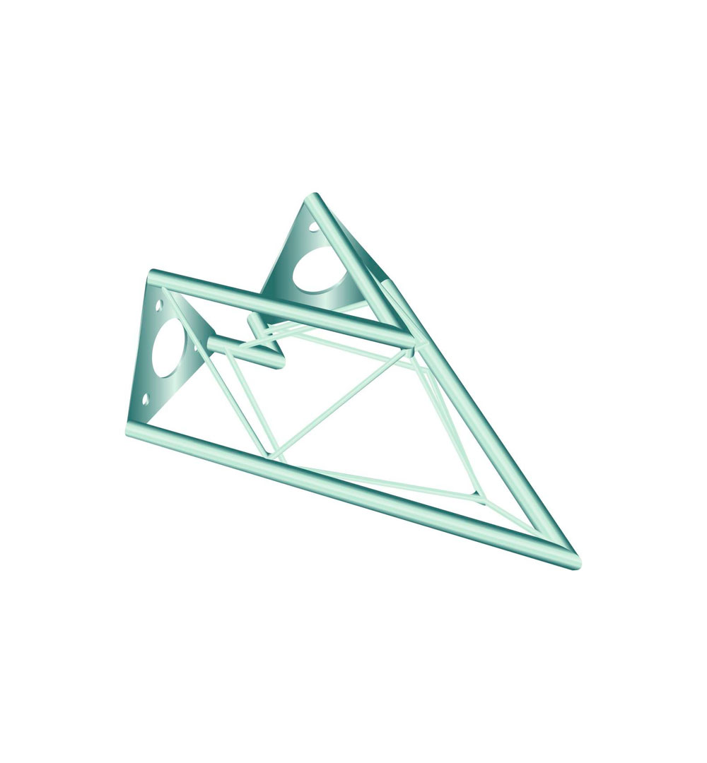 DECOTRUSS SAC-19 Ecke 2-Weg 45° silber