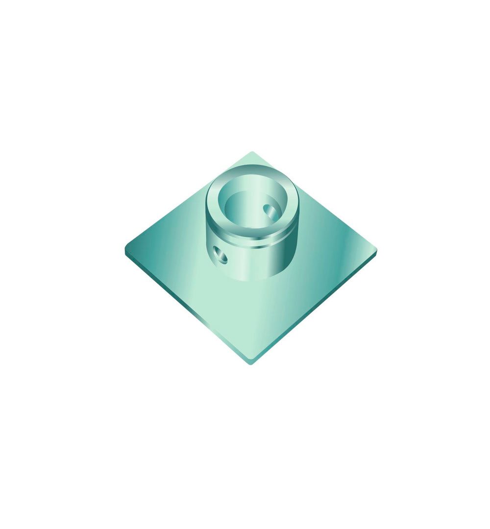 ALUTRUSS SINGLELOCK Bodenplatte SBP (eckig)