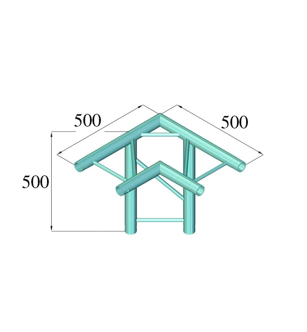 ALUTRUSS BILOCK BQ2-PAL31H 3-Weg Ecke 90°