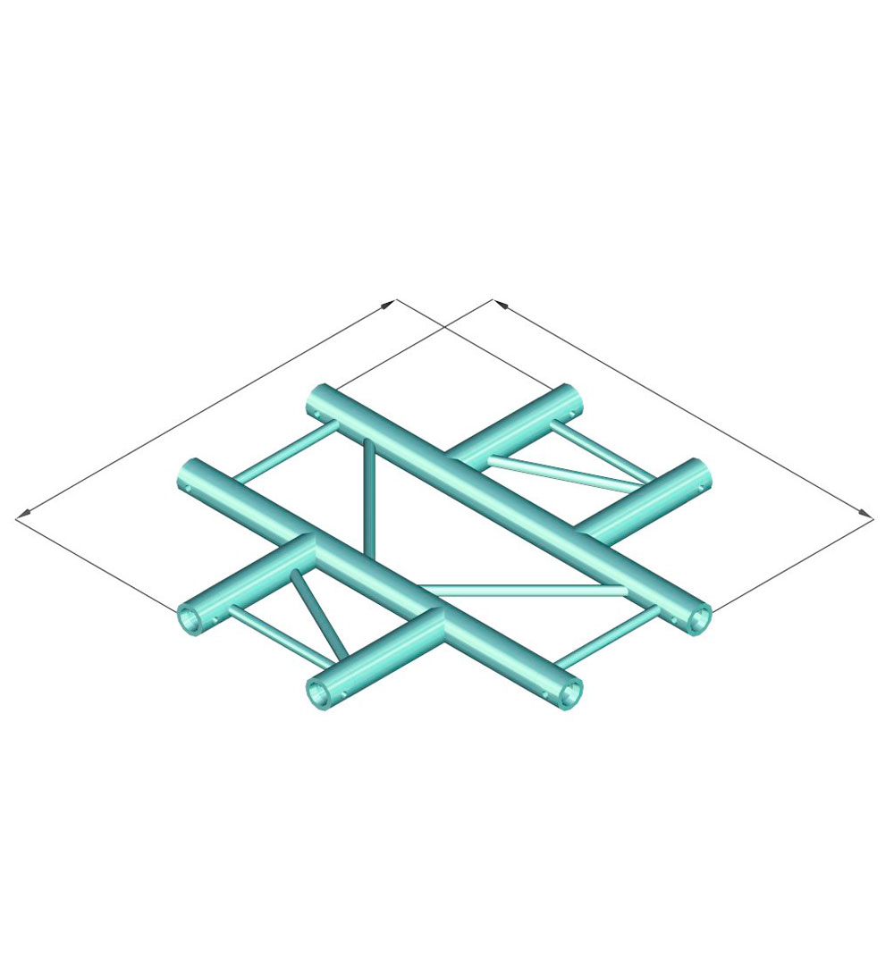 ALUTRUSS BILOCK BQ2-PAC41H 4-Weg Kreuz