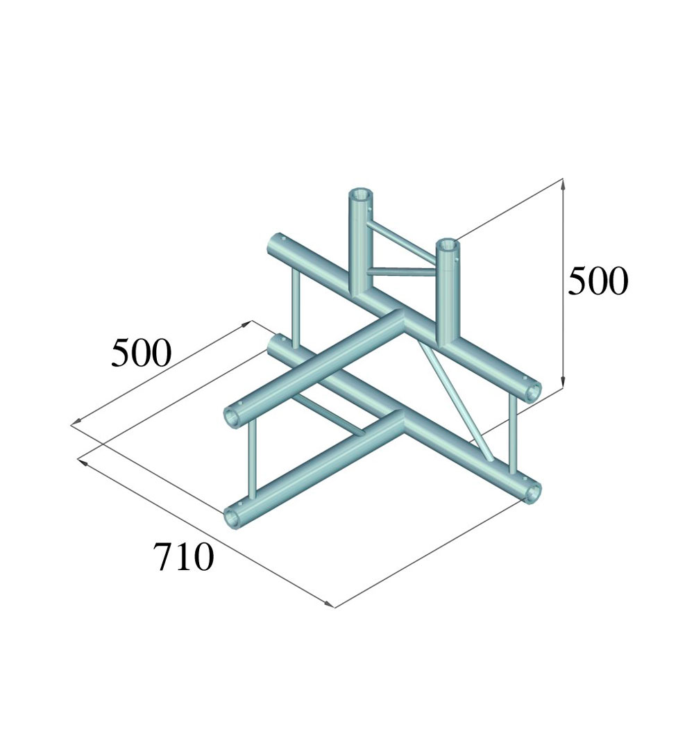 ALUTRUSS BILOCK BQ2-PAT42V 4-Weg T-Stück