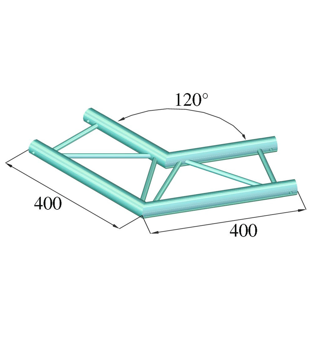 ALUTRUSS DECOLOCK DQ2-SPAC22H 2-Weg Ecke 120° sw