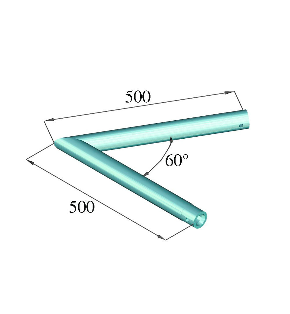 ALUTRUSS DECOLOCK DQ1-SC20 2-Weg-Ecke 60° sw