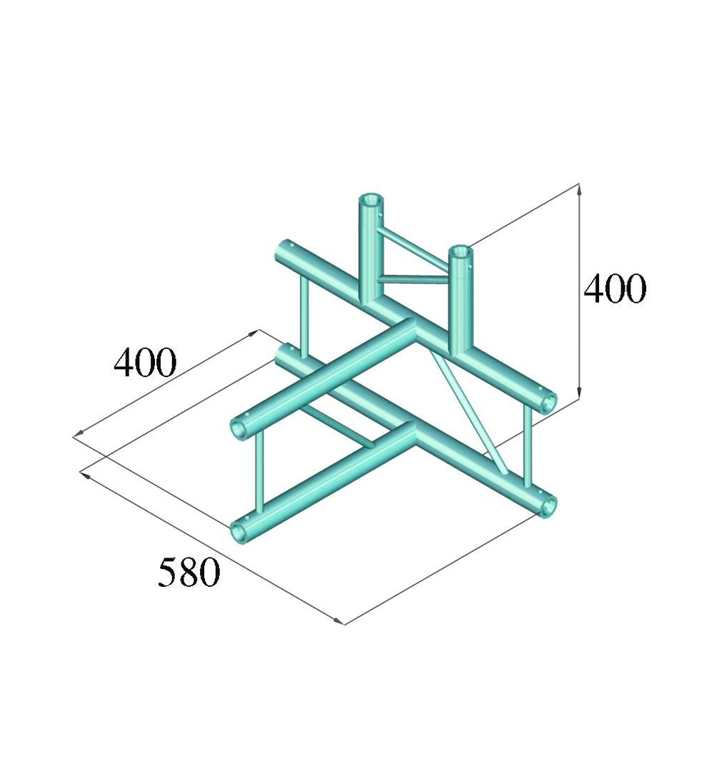 ALUTRUSS DECOLOCK DQ2-PAT42V 4-Weg T-Stück