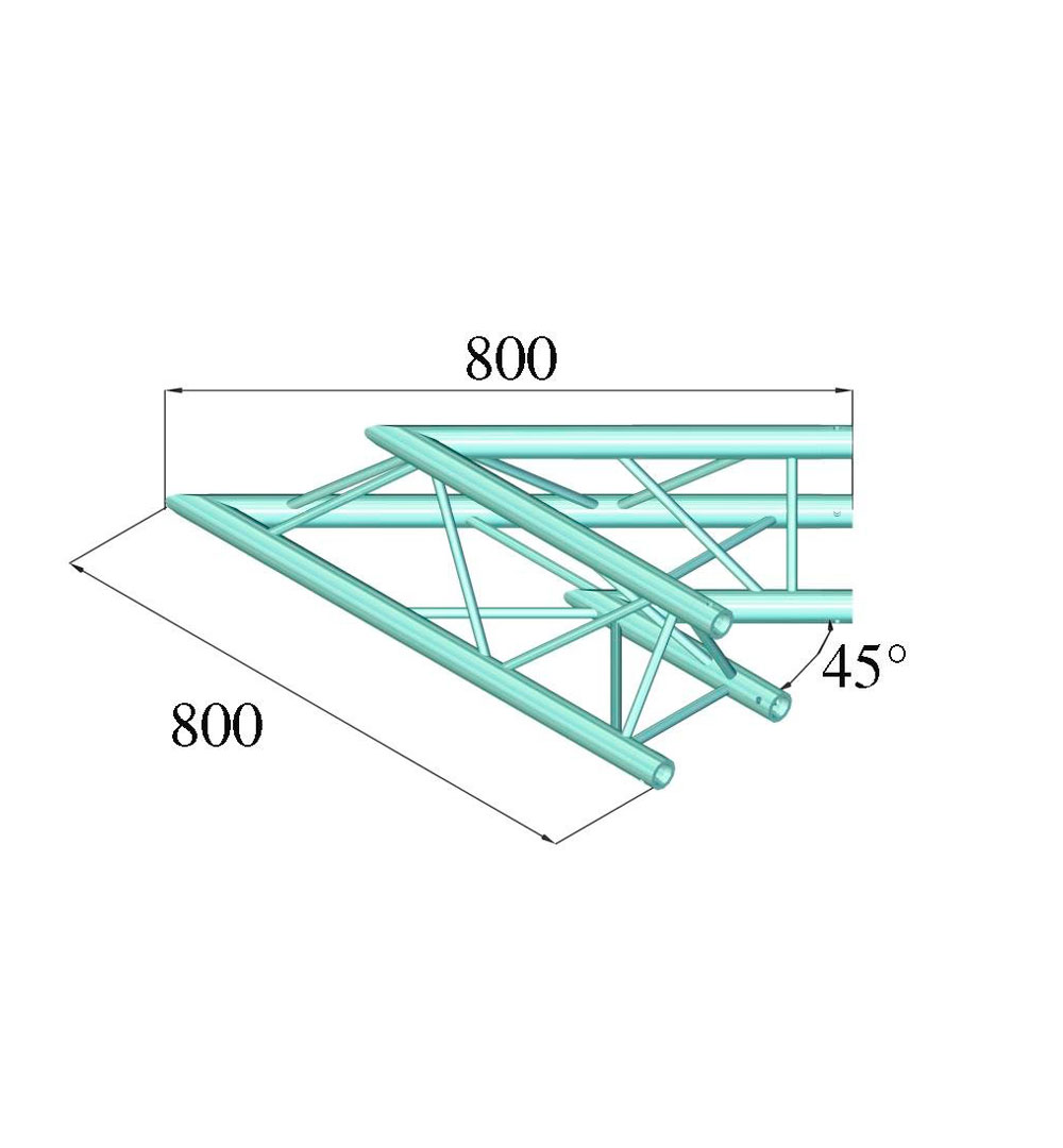 ALUTRUSS DECOLOCK DQ3-PAC19 2-Weg Ecke 45°