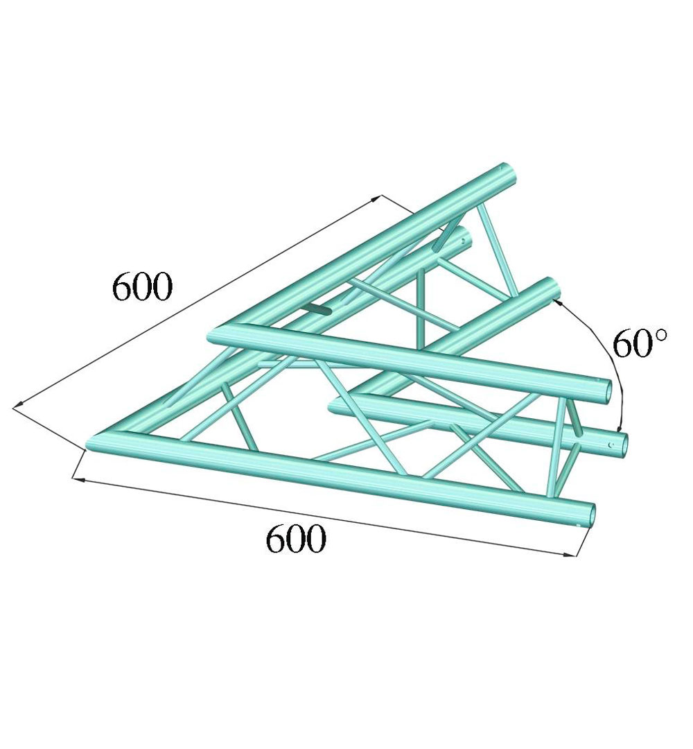 ALUTRUSS DECOLOCK DQ3-PAC20 2-Weg Ecke 60°