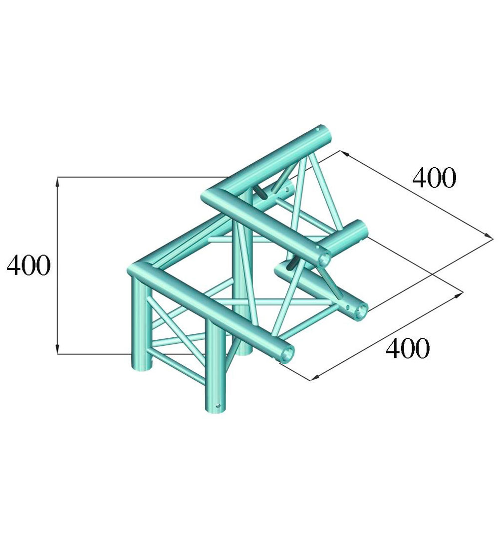ALUTRUSS DECOLOCK DQ3-PAL32 3-Weg Ecke 90°