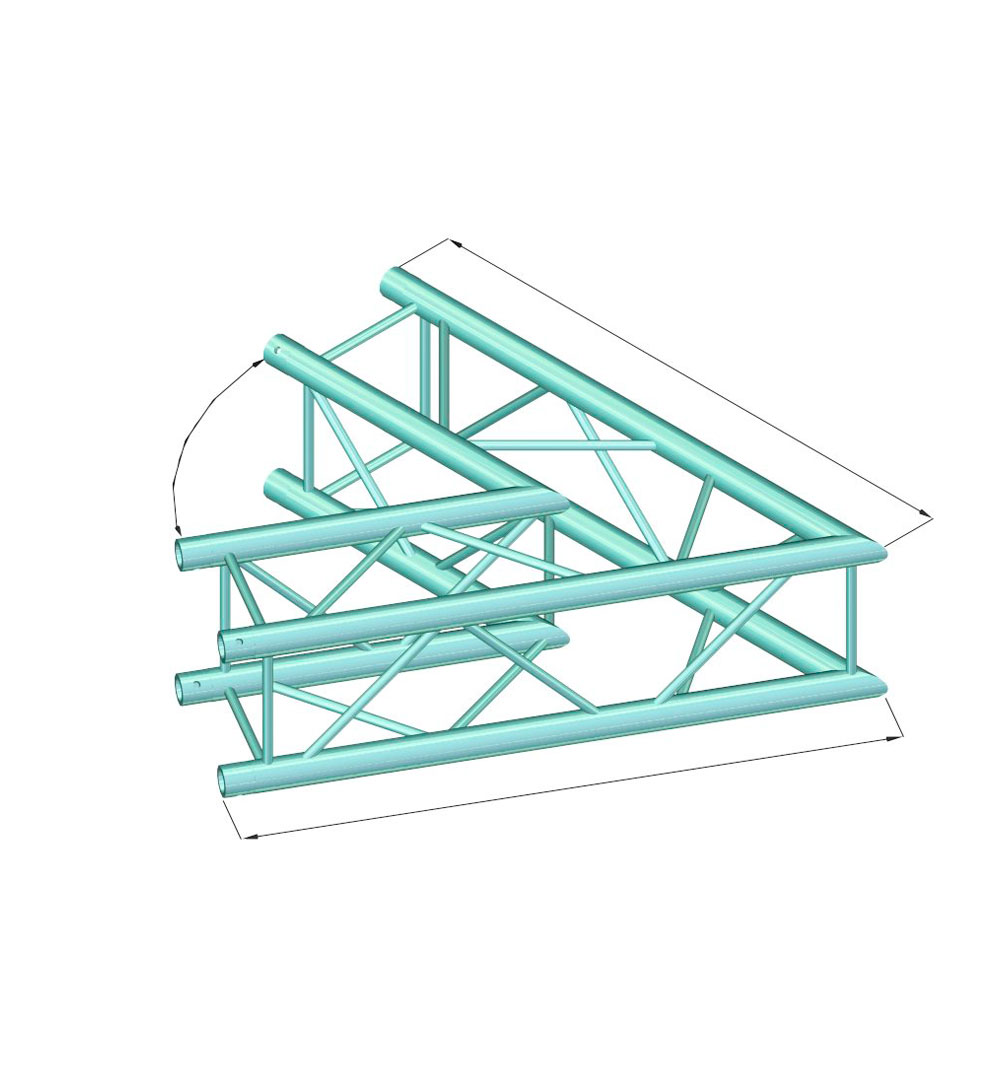 ALUTRUSS DECOLOCK DQ4-SPAC20 2-Weg Ecke 60° sw