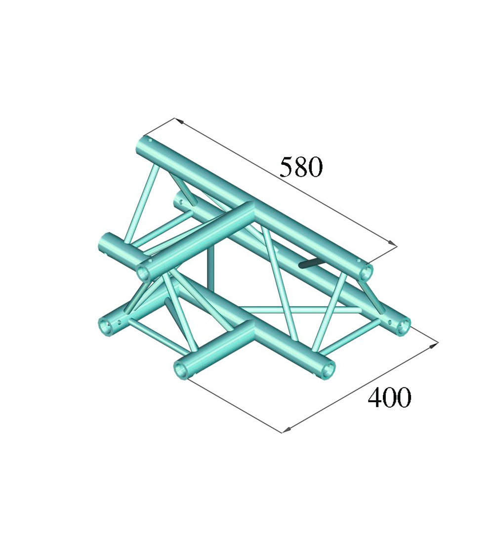 ALUTRUSS DECOLOCK DQ3-SPAT36 3-Weg T-Stück 90° sw