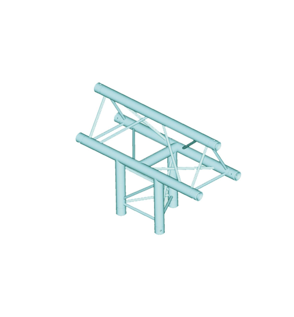 ALUTRUSS DECOLOCK DQ3-SPAT38 3-Weg T-Stück 90° sw