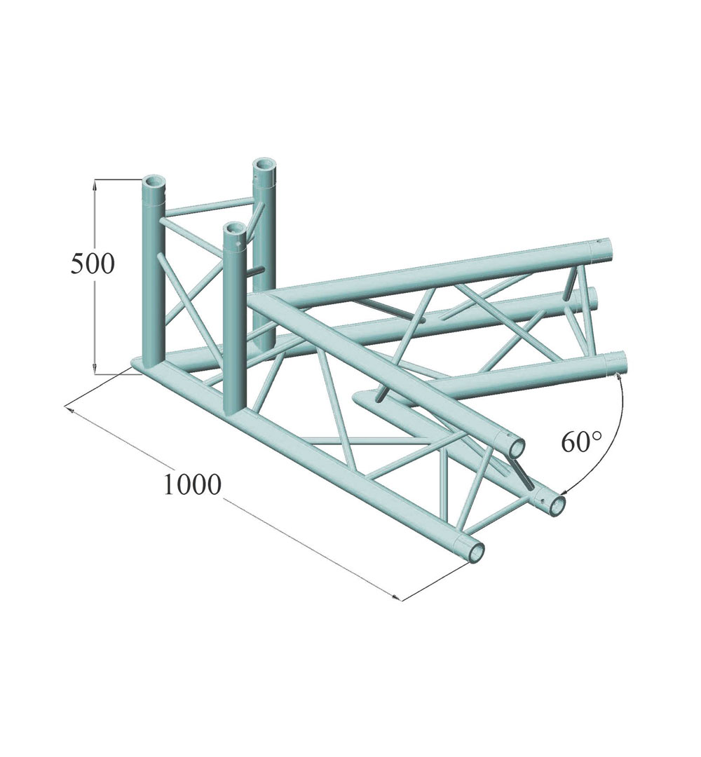 ALUTRUSS TRILOCK 6082AC-20-3 3-Weg-Ecke 60°