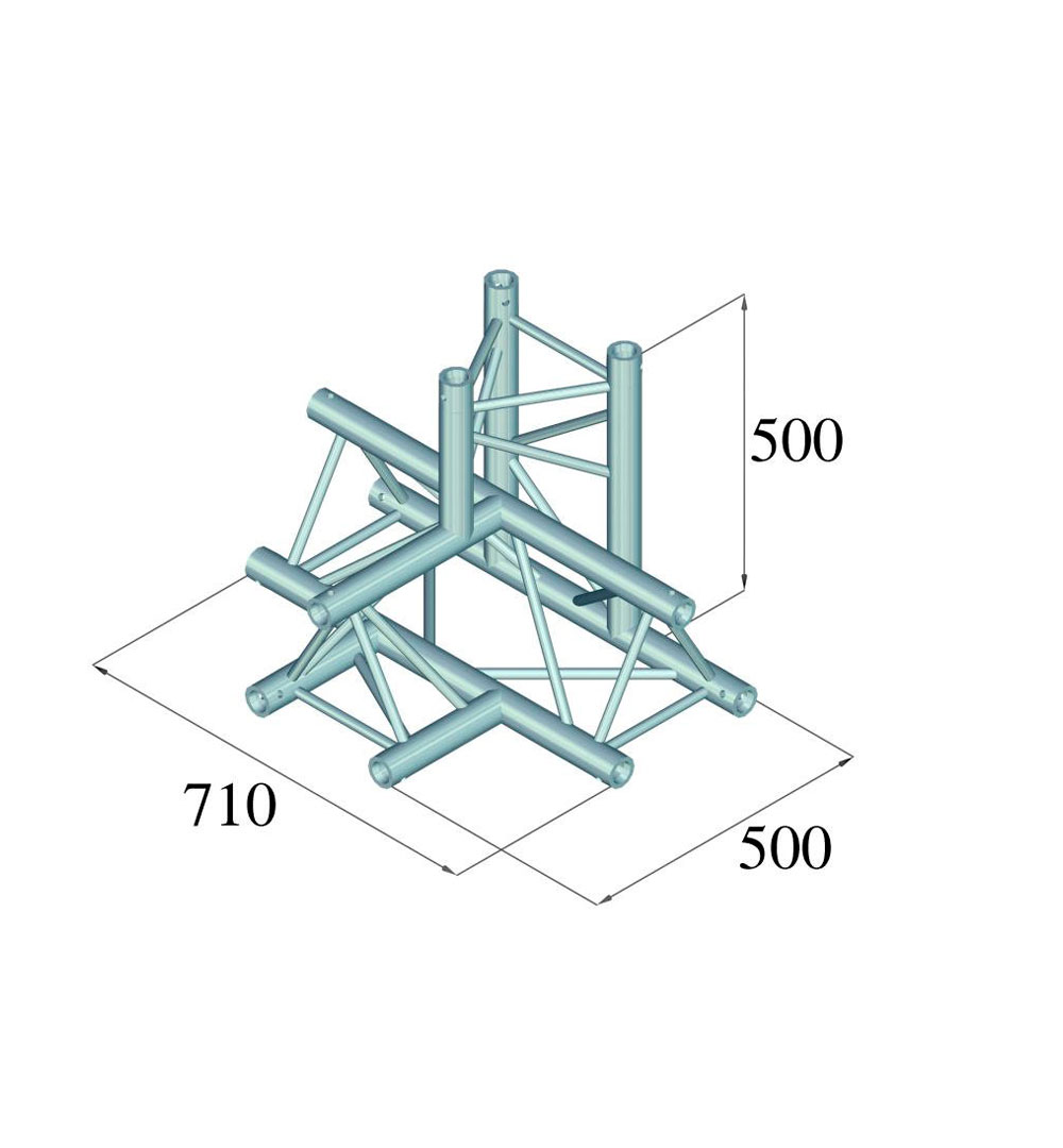 ALUTRUSS TRILOCK 6082AT-42 4-Weg-Stück \/