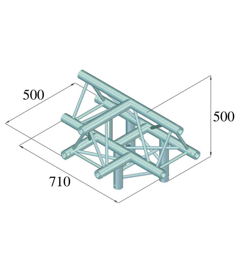 ALUTRUSS TRILOCK 6082AT-43 4-Weg-Stück /\