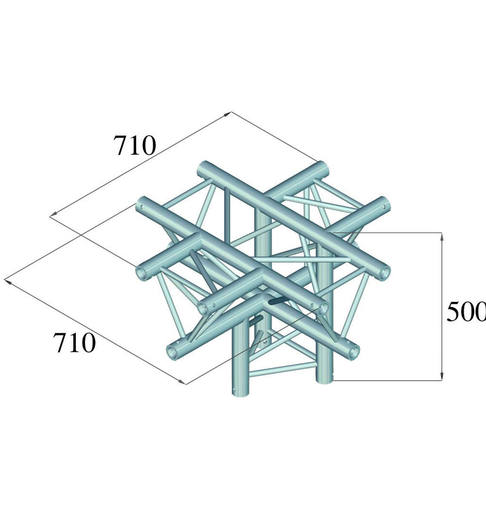 ALUTRUSS TRILOCK 6082AC-53 5-Weg-Stück \/