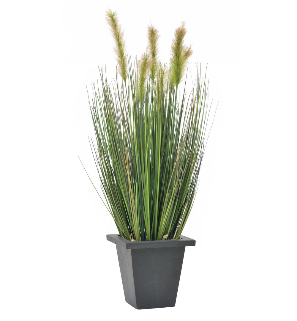 EUROPALMS Moorgras im Dekotopf, künstlich, 60cm