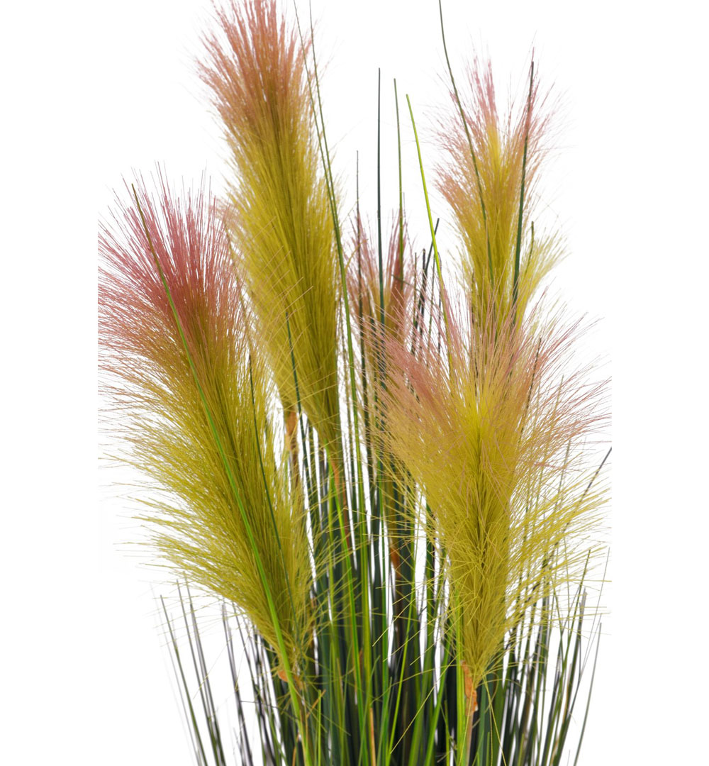 EUROPALMS Federgras, künstlich, rosé, 90cm