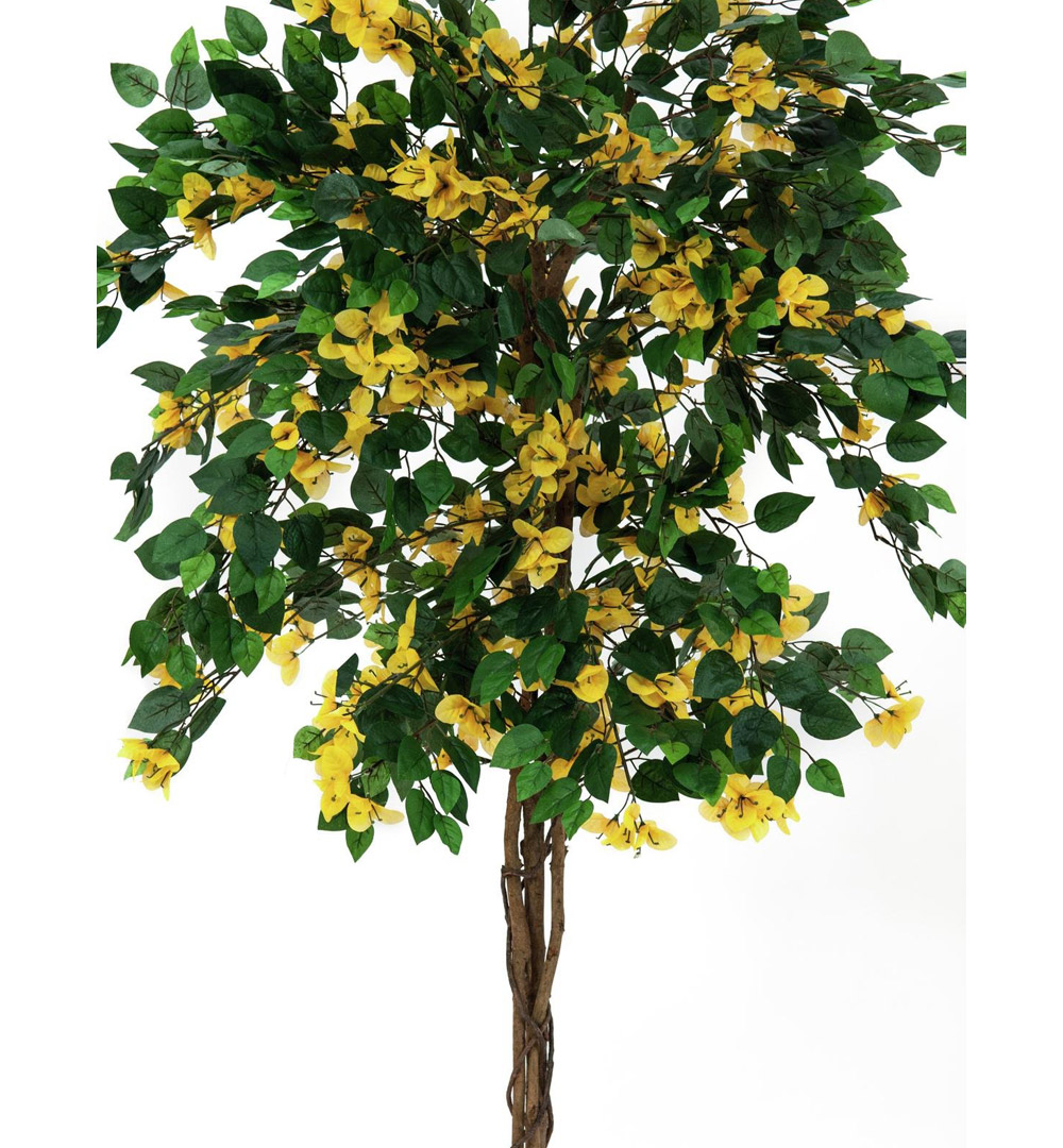 EUROPALMS Bougainvillea, Kunstpflanze, gelb, 180cm