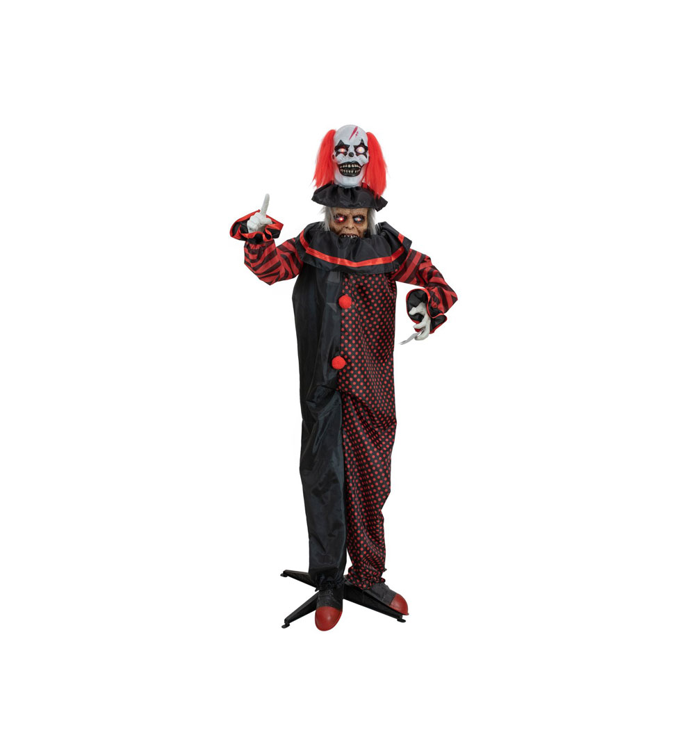 EUROPALMS Halloween Figur Pop-Up Clown, animiert, 180cm