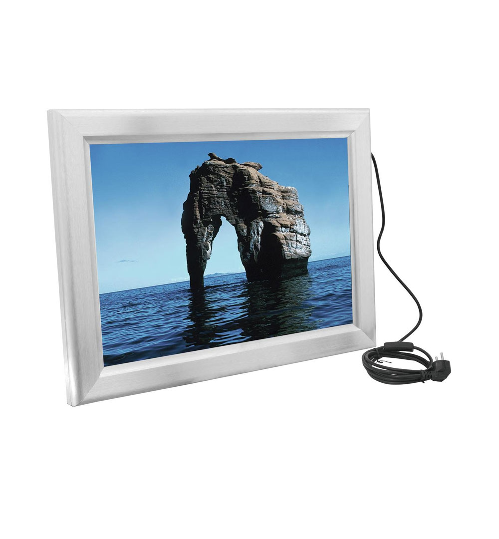 EUROPALMS Reklamewand A2, beleuchtet, aluminium
