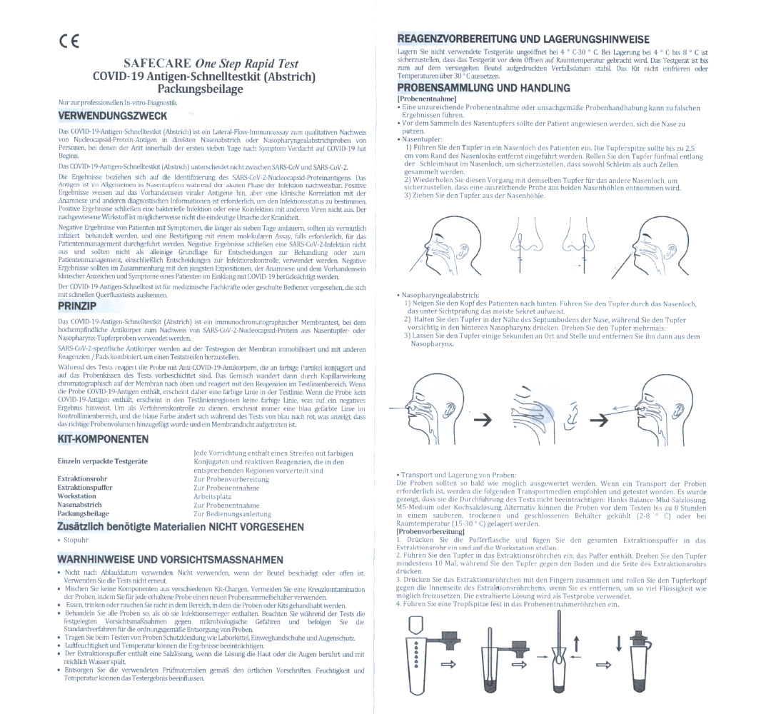 COVID-19 Antigen-Schnelltestkit, Laientest Nase (25Stk.)