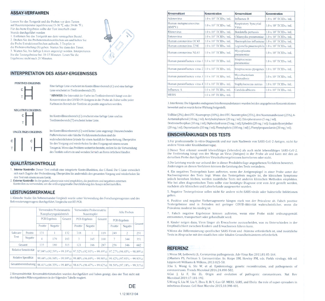 COVID-19 Antigen-Schnelltestkit, Laientest Nase (25Stk.)
