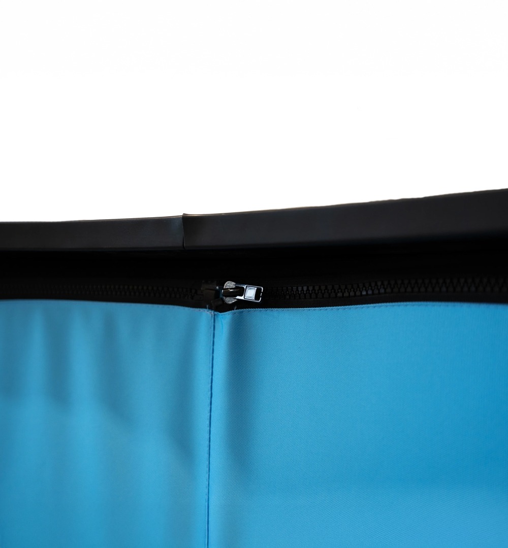 Aufblasbare Messetheke - Reißverschluss oben Aufblasbare Messetheke - Reißverschluss oben