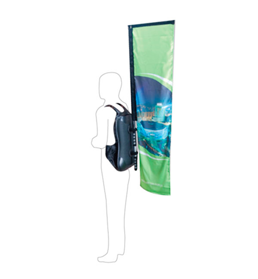 Beachflag Rucksack Square