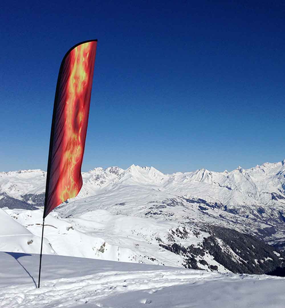 Beachflag Wind beidseitig - Live