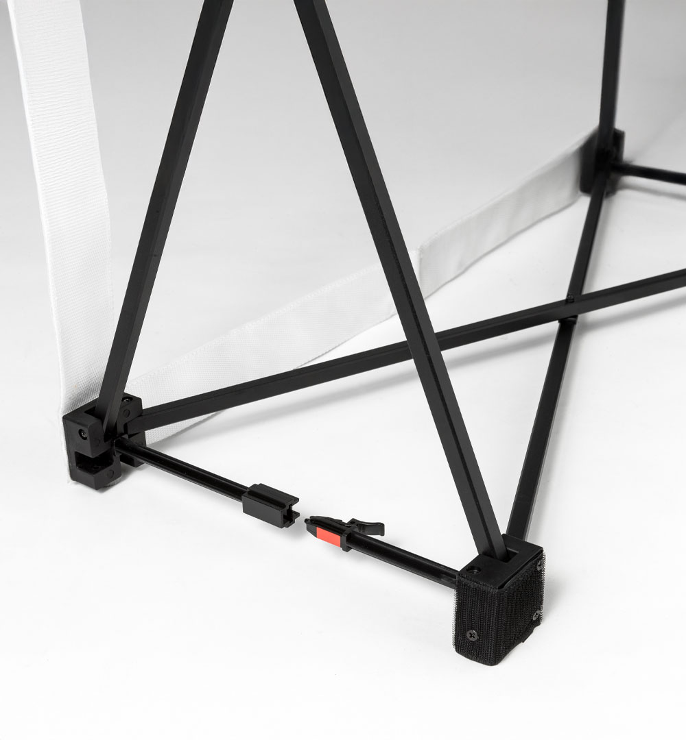 Faltdisplay Cologne STANDARD gerade - Gestell Aufbau