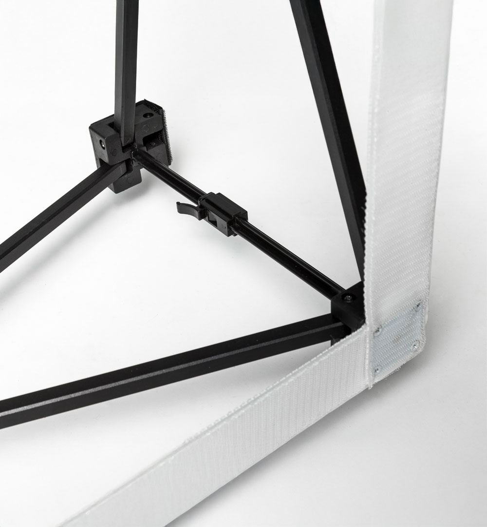 Faltdisplay Cologne STANDARD gerade - Gestell im Detail