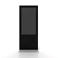 Digitale Infostele Slim mit 65 Zoll Samsung-Bildschirm - GIF 360 Grad ohne Werbung 