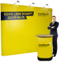 Faltdisplay London PREMIUM gerade + Transportcontainer