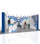 Messestand Faltdisplay Pop-Up MODULAR 107