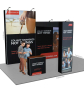 Messestand Faltdisplay Pop-Up MODULAR 108 - Abmessungen,Messestand Faltdisplay Pop-Up MODULAR 108 - Draufsicht,Messestand Faltdisplay Pop-Up MODULAR 108 - Gestell,Messestand Faltdisplay Pop-Up MODULAR - rahmenlose Darstellung,Messestand Faltdisplay Pop-Up