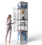 Messewand Vitrine 